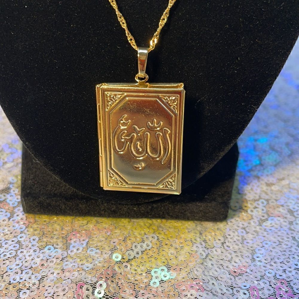 Brand new Allah pendant locket necklace